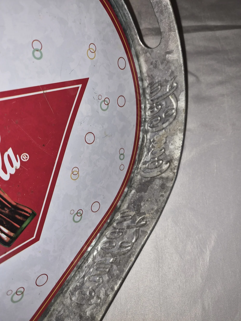 Coca-Cola Oval Serving Tray - Red, White, Gold